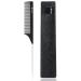 HYOUJIN Carbon Hair Rat Tail Combs Parting Rattail Combs Teasing Fine Tooth Comb Metal Hair Pick Detangling Combs for Women for Curly Hair Black 1 Count (Pack of 1)