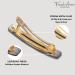 French Amie Small Metallic Grey Celluloid Hair Clip Barrette for Women and Girls - 2 1/4 Inches - Buy Online on GoSupps.com