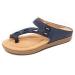 Orthopedic Sandals for Women Arch Support Summer Comfy Bunion Corrector Slippers Womens Casual Non-Slip Hallux Valgus Flip Flops for Plantar Fasciitis/Arch of Foot/Heel Pain 7.5 Blue