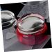 FOMIYES 2 Set manicure tool belt Tricolor nail stamping plate with cover nail art tool printing Nail set seal nail art stamp die mold nail polish nail Manicure tools tool nail stamper 3*3*2cm Red - Buy Online on GoSupps.com