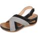 Creev Women s Open Sandals - High-Quality Orthopedic Summer Flip-Flops Breathable Synthetic Leather Non-Slip Platform Shoes (EU Sizes 37-38) - Buy Online on GoSupps.com