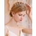 JWICOS Gold Crystal Queen Crown - Elegant Pearl Tiara for Wedding, Prom & Parties - Buy Online on GoSupps.com