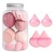 demaxiyad Makeup Sponge Set Blending Sponge & Makeup Sponge Set | Versatile Powder Puff & Beauty Sponge Wet & Dry Use for Birthday New Year Pink