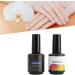 Nail Top Coat Base Coat Set Professional Nail Salon Long Lasting Shine Finish Clear Nail Art Base Top Coat - Buy Online on GoSupps.com