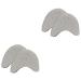 FOMIYES 2 Pairs Pointe Ballet Boot Heel Inserts Toe Protectors Women Toe Sleeve Pointe Shoe Pads Toes Covers for High Heel Shoes Heel Pads for Boots Dancing Foot Protector Covers for Toes Greyx2pcs 9.40X6.50X0.40CMx2pcs