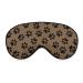 Dog Paw Pattern Sleep Mask Eye Cover Adjustable Strap Sleep Blindfold Eyeshade for Yoga Travel Night Nap