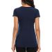 Love2Mi Maternity Nursing Shirt - Short Sleeve V-Neck Breastfeeding T-Shirt - Navy [Size S] - Buy Online on GoSupps.com