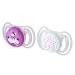 Neobaby Light pacifier with anatomical silicone lid Mini 0 months + 2 pieces pink