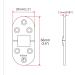 Marine Grade 316 SS Mirror Polished Door Hinges Stainless Steel Heavy Duty Pair for Boat & RVs - 66MM x 29MM - Buy Online on GoSupps.com