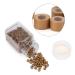 500pcs Aluminum Silicone Beads Hair Extension Tubes Microrings Hair Braiding Decorations(Light Brown)