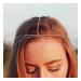 Andelaisi Boho Layered Head Chain Copper Bead Headchain Headwear Silver Beaded Hair Chain Headband Vintage Headpieces Headband Prom Costume Festival Hair Accessories Jewelry for Women and Girls