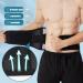 Breathable Lower Back Support Belt - Adjustable Lordosis Pain Relief for Herniated Disc - Wgust Black L/Large for Men & Women - Buy Online on GoSupps.com