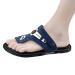 Men Toe Separate Flat Shoes Non-Slip Orthotic Sandals for Men's Comfort Beach Walking Shoes for Orthopedic Large Toe Bone Correction with Open Toe Bale Rails 8 Blue