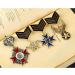 Scicalife Navy Ribbon Antique Medal Brooch - Classic Gift for Men | Father, Husband, Friends - Buy Online on GoSupps.com
