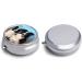 Round Border Collie Print Pill Box - 3 Compartment Metal Portable Pill Organizer Decorative Pocket Medicine Case - Buy Online on GoSupps.com