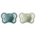 BIBS Couture Baby Pacifier 2-Pack | Made in Denmark | BPA Free | Anatomical Nipple | Natural Rubber Latex | Size 1 (0-6 Months) | Island Sea/Sage - Buy Online on GoSupps.com