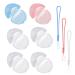 Portable pacifier box 6 pieces with 3 silicone straps pacifier box pacifier box pacifier box pacifier box pacifier protection box easy to wear reusable