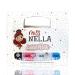Miss Nella party collection glitter nail polish 4er set: black top coat blue & corals removable nail polish especially for children peel-off formula non-toxic water-based and odorless