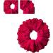 amangul Lace Hair Scrunchies Soft Elastic Hair Ties Set for Women Teenage Girls Ponytail Holders Elastic Hair Accessories(Double Layer Red Lac) - Buy Online on GoSupps.com