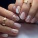 SINLOV Short Square Fake Nails Flower Glossy Press on False Nails Pink Nude Crystal Ballerina Artificial Finger Nails French Full Cover False Nails for Women and Girls