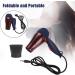 KUIKUI Travel Hair Dryer Mini Hair Dryer Foldable for Europe Travel only EU Plug 220V Cord Length 1.2m Coffee - Buy Online on GoSupps.com