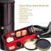 Shoe Polish Kit Cleaning Shine Care Barrel Set PU Travel Shoe Shine Brush kit with Brush Travel Case Luxury Premium Soft Horsehair Bristle Dauber Wooden Applicator Shoehorn Cloth 11 Piece - Buy Online on GoSupps.com
