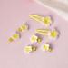 Plumeria Flower Clips Hawaiian Frangipani Hairpins Beach Hair Accessories for Women Mini Flower Hair Barrette Clips for Girls Duckbill Clips for Beach Wedding Summer Holiday - Buy Online on GoSupps.com