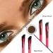 Multi Function Eyebrow Brush Set for Precise Brow Concealing and Contouring - 4D Hair Stroke Stamp Included - Light Brown (4pcs + 1) - Buy Online on GoSupps.com