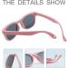 FOURCHEN Flexible Polarized Baby Sunglasses with Strap | Toddler & Infant Age 0-3 | Pink - Buy Online on GoSupps.com