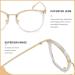 Cyxus Fashion Fake Glasses for Women - Round Blue Light Blocking Eyewear | Anti Eye Strain Glasses - Crystal Clear 8169US - Buy Online on GoSupps.com