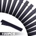 100pcs Metal Alligator Hair Clips Flat Top with Teeth - Hairdressing Salon Hairpins for Women and Girls - Black - Buy Online on GoSupps.com