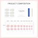 Semi Cured Gel Nail Strips - 18PCS Semi Cured Nail Wraps - Long Lasting Gel Nail Stickers with Soft Glossy Gel Finish - French Tip Stickers French Manicure Stickers French Tips - Buy Online on GoSupps.com