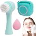 Best Facial Cleansing Brush Set | Silicone Handle Face Scrubbers & Ergonomic Makeup Sponge for Skin-Friendly Cleansing - Buy Online on GoSupps.com
