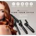 INF PROFESSIONAL 3-IN-1 INTERCHANGEABLE CURLING WAND 3 BARRELS FOR MULTIPLE HAIRSTYLES FOR LONG SHORT THICK FINE HAIR - Buy Online on GoSupps.com