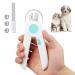 Adiwo nail clippers with LED light for dogs for cats 2-in-1 claw scissors and dog hinge grinders with nail files and spray-resistant protective device for dogs cats and other pets blue