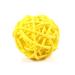 Tbest Yellow Rattan Balls Orative pink balls for bowls decorative bowl fillers willow balls rattan balls for pets 20 pieces decorative rattan balls ornaments wedding Christmas (yellow)