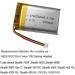 1000mAh 3.7V Battery Replacement for ASUS ROG Strix Fusion 700 Turtle Beach Stealth 700X/600X/600P/500P LucidSound LS15X JBL TOUR ONE & M2 Headsets - International Shipping Available - Buy Online on GoSupps.com