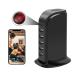 Hidden Camera USB Charger Camera WiFi USB Hub Spy Camera Nanny Cam HD Wireless Security Cameras Indoor USB Tower Covert Cam Motion Detection for Home Office Surveillance