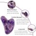BEEAR Jade Gua Sha Facial Tool - Natural Amethyst Guasha Stone Facial Tool with Gift Box for Face Massager Skin Tightening and Muscles Relaxing 100% Authentic (Purple) - Buy Online on GoSupps.com