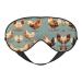 Chicken Prints Print Unisex Sleep Mask Double-Sided Eye Mask Ideal for Sound Sleep and Skin Care