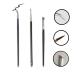 DogieLyn Eye Makeup Gel Eyeliner Brushes - Ultra Fine Bent Eyeliner Brush Angled Eye Define Pointed Round Brush Kit 3 Piece Set