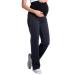 Zeta Ville - Women's Pregnancy Pants. Available in 3 Leg Lengths - 691c 8-10 Medium Length Graphite
