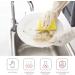 HOWGARI Nitrile Cleaning Gloves Heavy Duty Dishwashing Gloves Reusable Medium Gloves for Kitchen Bathroom Gardening Working Pet Care - White 3 Pairs Size M - Buy Online on GoSupps.com