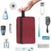 Men's Portable Waterproof Toiletry Bag - Red | Travel Wash & Shaving Kit | Gym & Bathroom Makeup Organizer with Handle - Buy Online on GoSupps.com