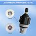 Spiral Air Plug Boston Valve for Inflatable Boat - Black | One-way Inflation Replacement Screw for Kayak, Raft, Pool Boat, Fishing Boats | Airbeds Accessory - Buy Online on GoSupps.com