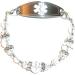 Hidden Hollow Beads Women's Medical Alert ID Bracelet | 6 Interchangeable Beaded Crystal Design for Vital Identification - Buy Online on GoSupps.com