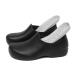 scecocrs Chef Shoes Women Nonslip Oil Water Resistant Nursing Work Shoe for Hospital Garden Kitchen 7 Black