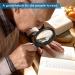 8X Handheld Magnifying Glass Optical Lens Glass Magnifier with 2 LED Lights for Reading Repair Coin Stamp Collection Microscope - Buy Online on GoSupps.com