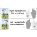 Men's Golf Rain Grip Gloves - 3 Pack, All Weather Durable, Sizes S- XL (White/Black/Blue/Red/Brown) - Buy Online on GoSupps.com