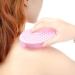 Silicone Body Scrubber Brush for Bath and Shower - Hygienic Skin-Friendly Exfoliating Scrubber - Pink - 80x135mm - Buy Online on GoSupps.com